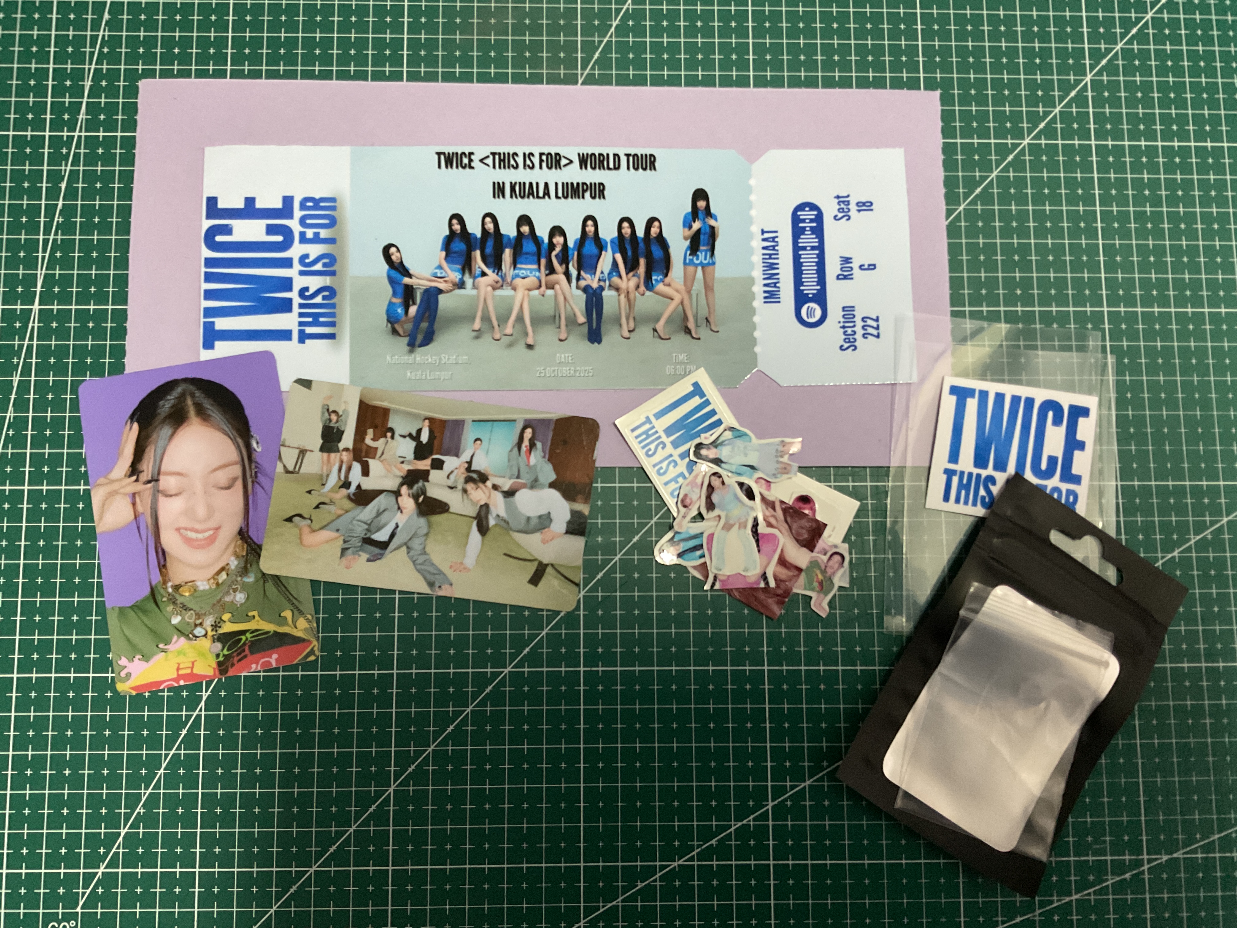 Mock ticket sample